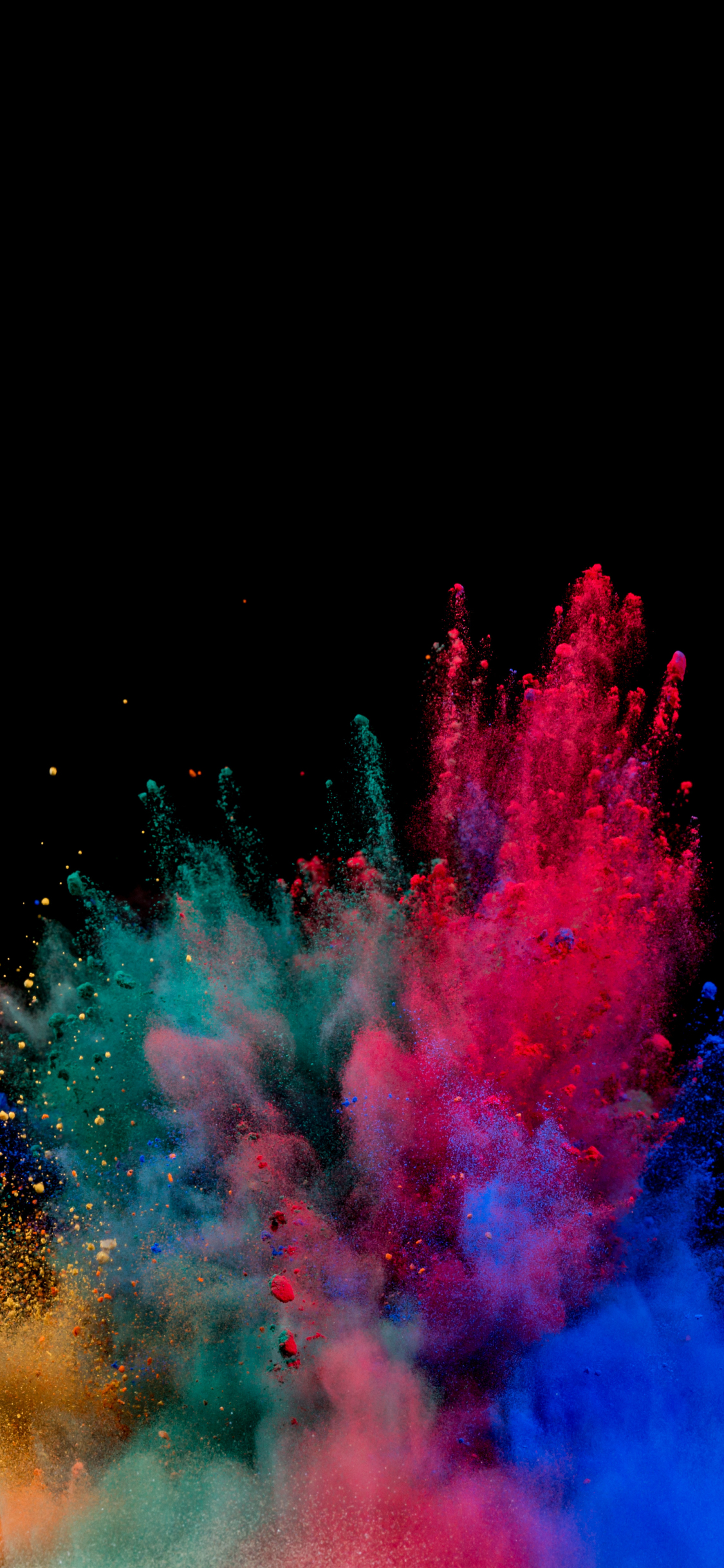 Download 1125x2436 Wallpaper Colors Blast Explosion Colorful Iphone