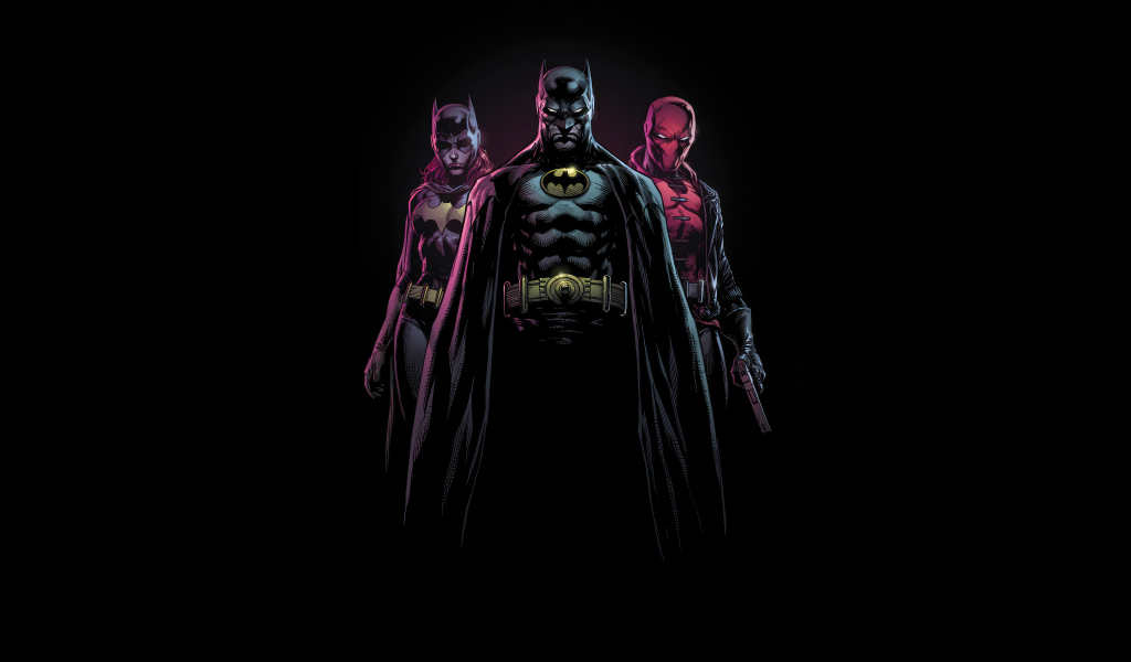 Bat-family, superhero, 1024x600 wallpaper