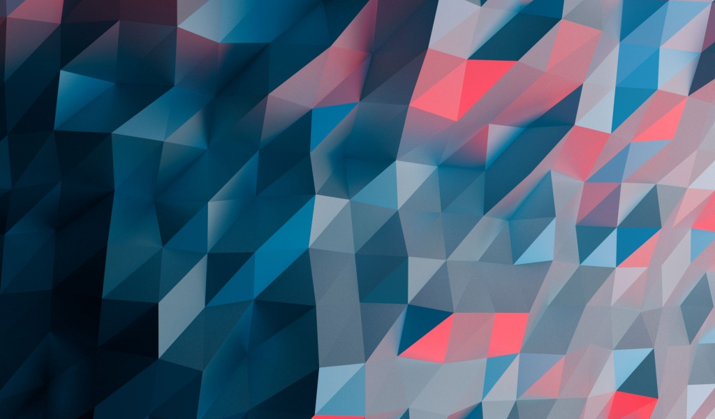 Multi-color, polygons, art, 1024x600 wallpaper