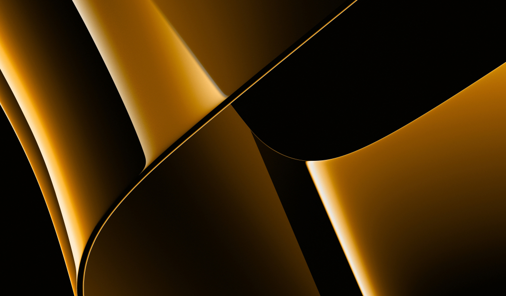 Golden surface, abstract, shapes, 1024x600 wallpaper