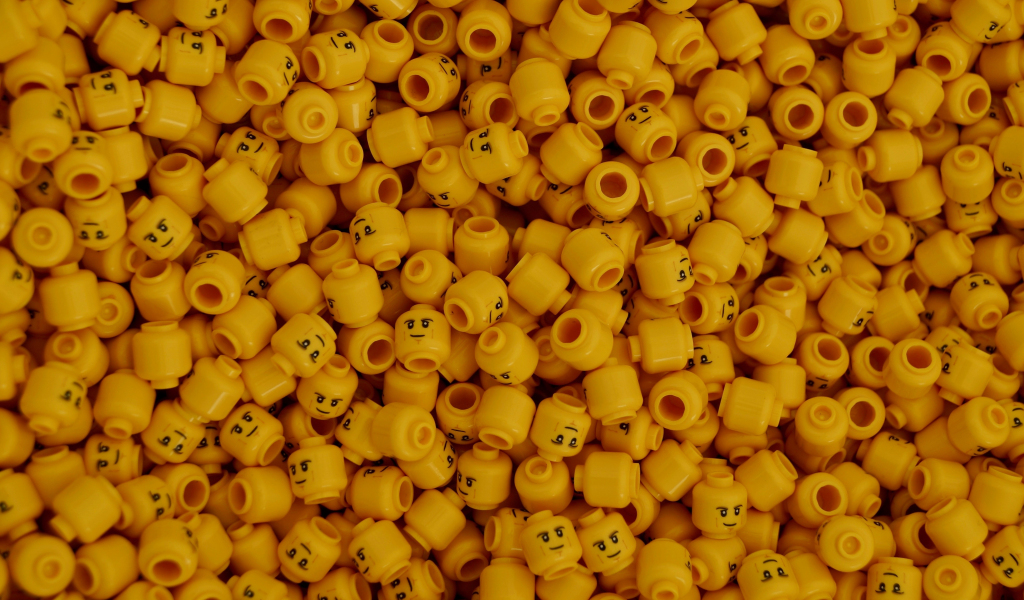 Yellow, Lego, toy, 1024x600 wallpaper