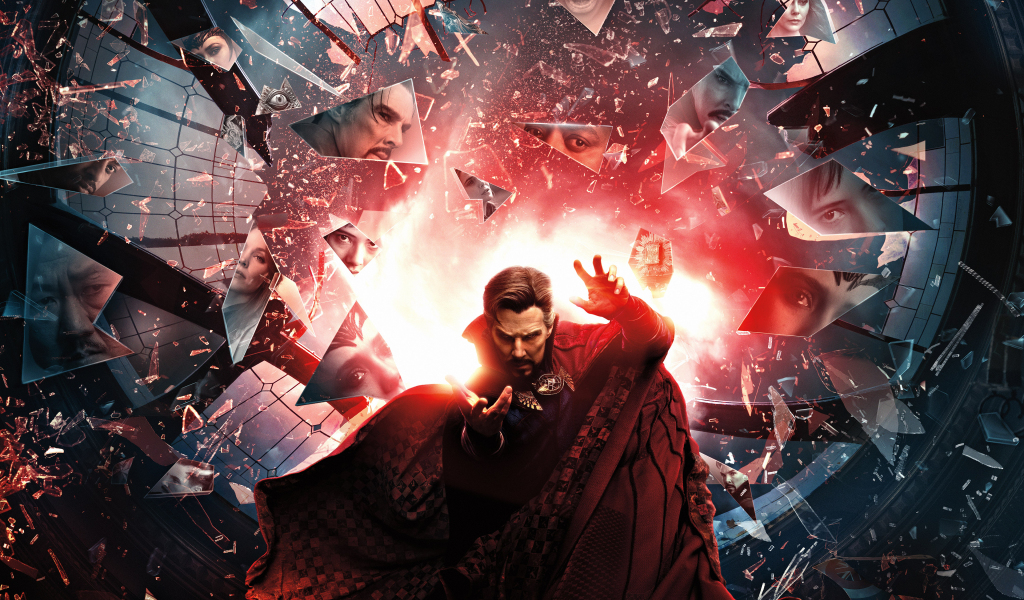 Doctor Strange in the Multiverse of Madness, movie poster, 2022, 1024x600 wallpaper