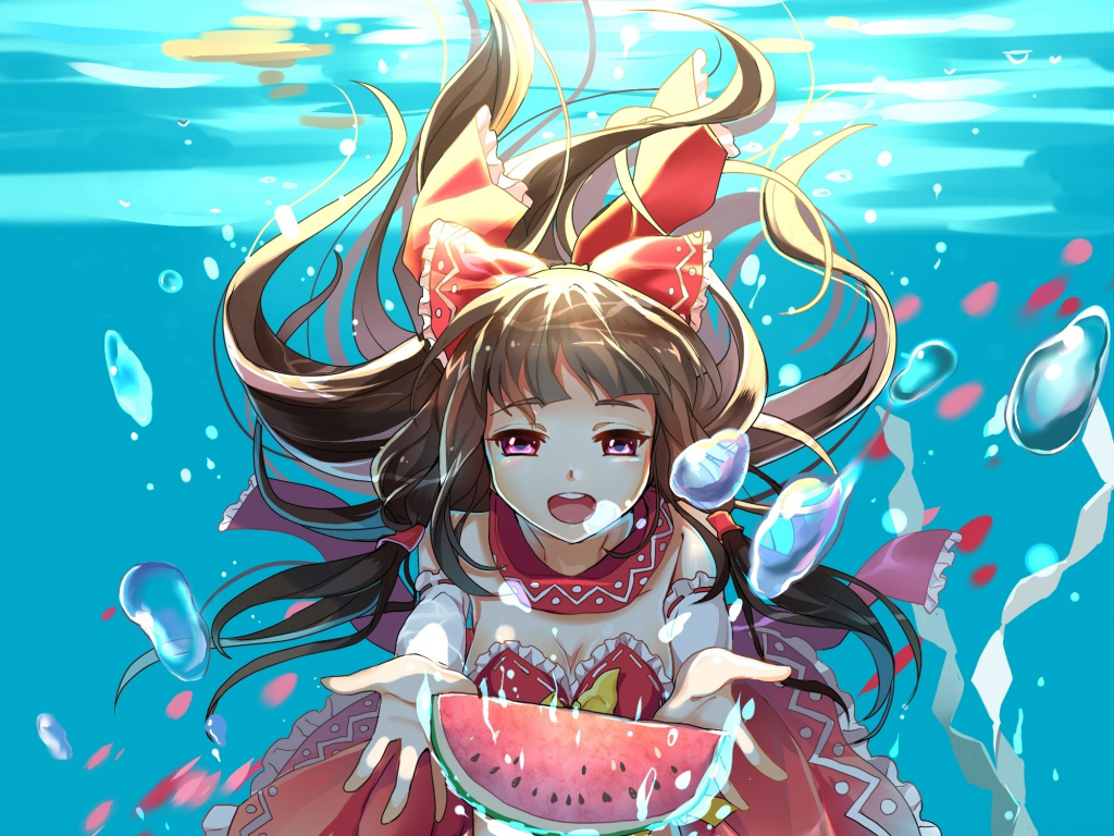 Download Sad Aesthetic Anime Girl Underwater Wallpaper | Wallpapers.com