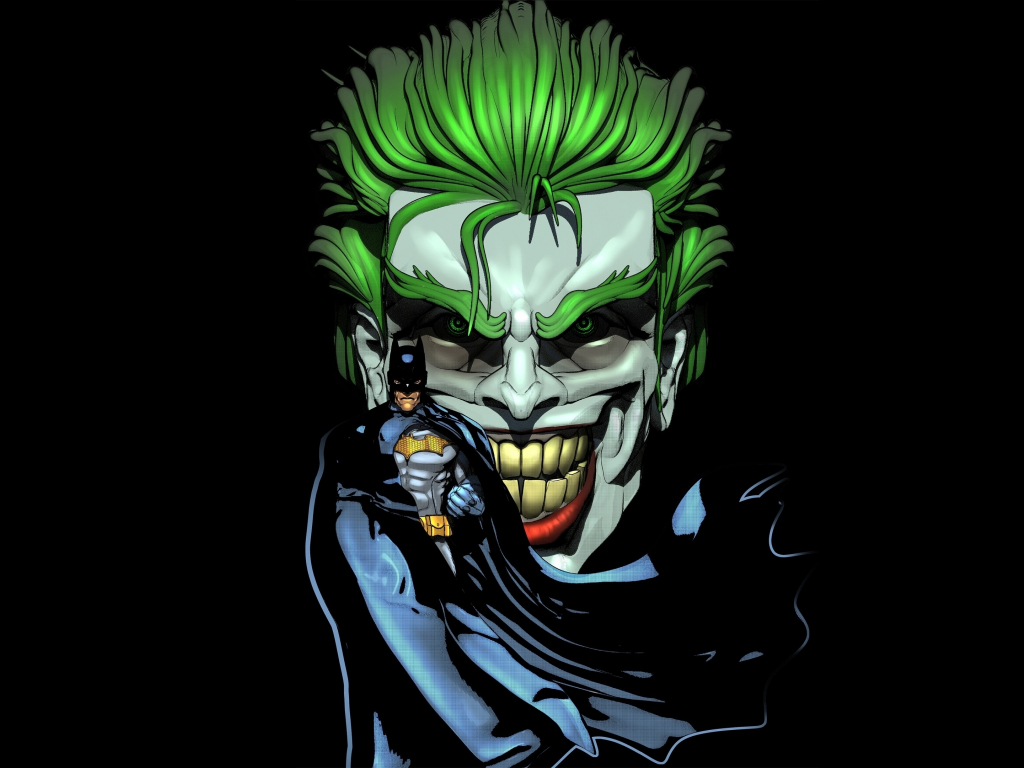 Wallpaper joker and batman, dc comic, artwork desktop wallpaper, hd image,  picture, background, 111eca | wallpapersmug