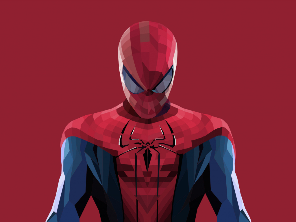Desktop wallpaper spider-man, polygons art, artworks, hd ...