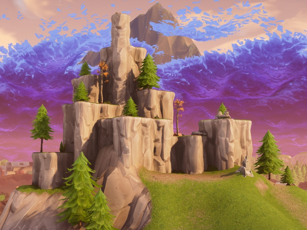 Desktop wallpaper rocks, mountain, fortnite, video game ... - 1024 x 768 jpeg 560kB