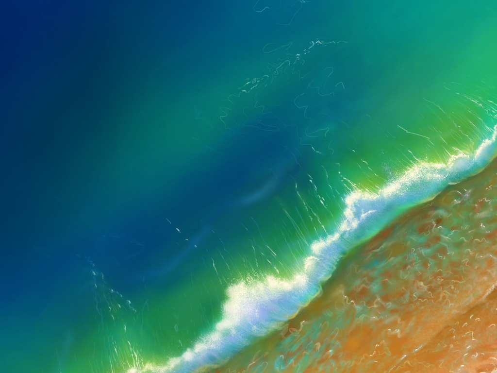 Wallpaper green ocean, sea waves, aerial view, beach desktop wallpaper ...