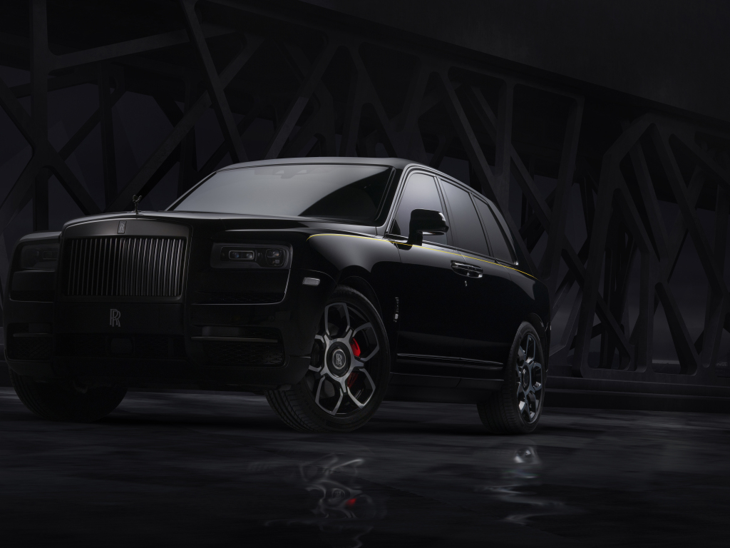 Wallpaper luxury car, rolls-royce cullinan black badge, 2019 desktop