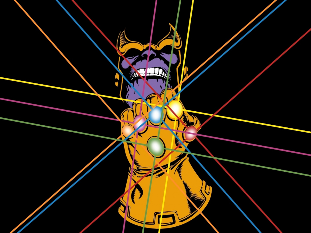 Wallpaper infinity gauntlet, thanos, villain, artwork desktop wallpaper ...