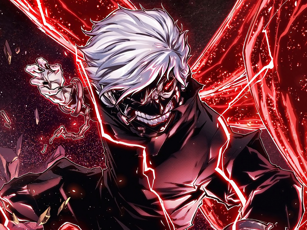 Desktop wallpaper ken kaneki, angry, anime boy, hd image ...