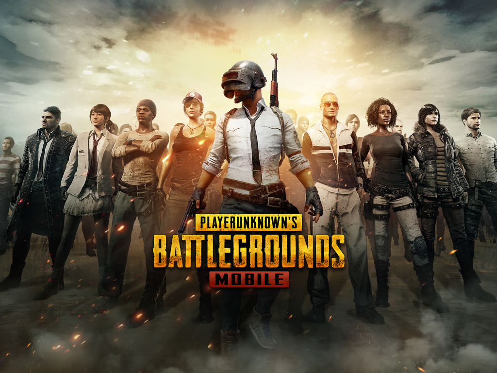 Download wallpaper 1024x768 pubg mobile, android game, characters, standard  4:3 fullscreen 1024x768 hd background, 16108