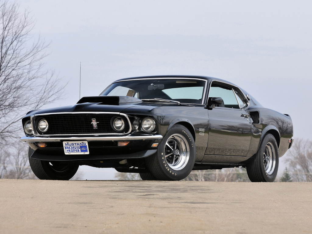 Wallpaper lovely, classic, sports car, 1969 ford mustang boss 429 ...