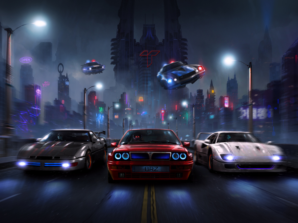 Wallpaper racers night, chase, cars desktop wallpaper, hd image, picture,  background, 3c84e1 | wallpapersmug