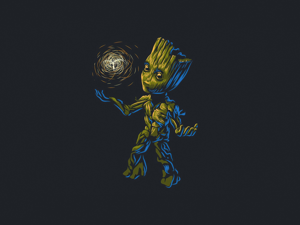 Free Groot Dark Wallpaper HD Background Image for Desktop and Mobile  Download PSD  Indiater