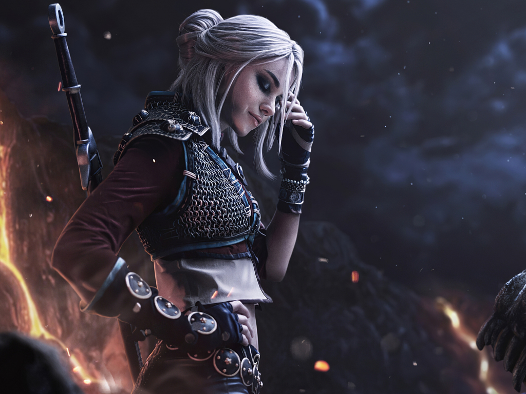 Wallpaper warrior, ciri, the witcher, video game desktop wallpaper, hd ...