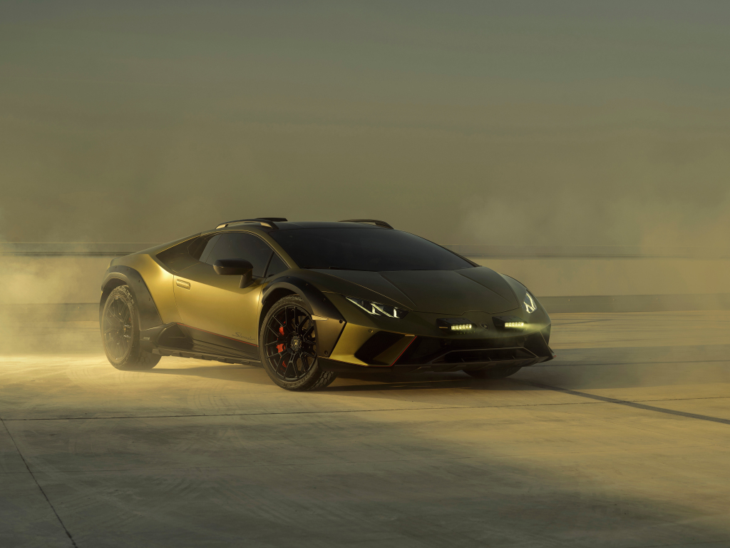 Wallpaper Lamborghini Huracan Sterrato 2023 Dark Green Car Desktop Wallpaper Hd Image Picture