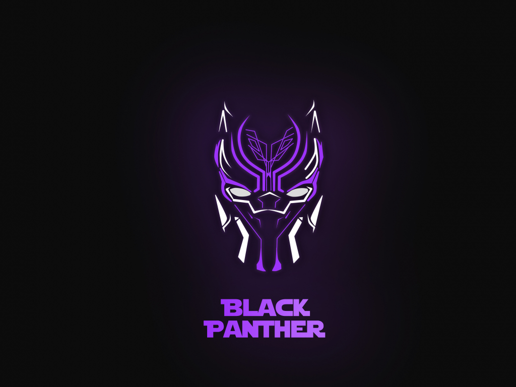 Desktop wallpaper  black  panther  neon  minimal 2021 hd  
