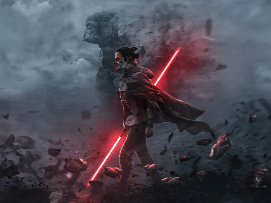 Wallpaper Rey Of Star Wars, Fan Art Desktop Wallpaper, Hd Image 