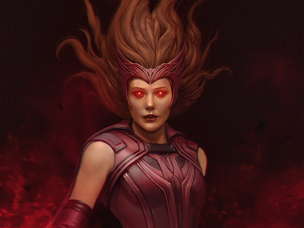red eyes glowing eyes Scarlet Witch Wanda maximoff iPhone Wallpapers  Free Download