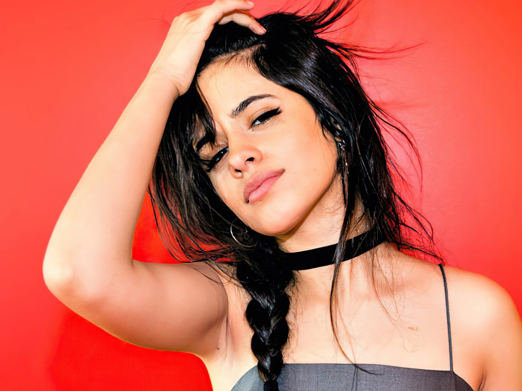 Desktop wallpaper camila cabello, gorgeous model, 2020, hd image