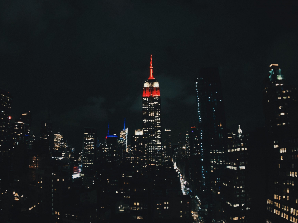Wallpaper night, new york, city, buildings, dark desktop wallpaper, hd ...