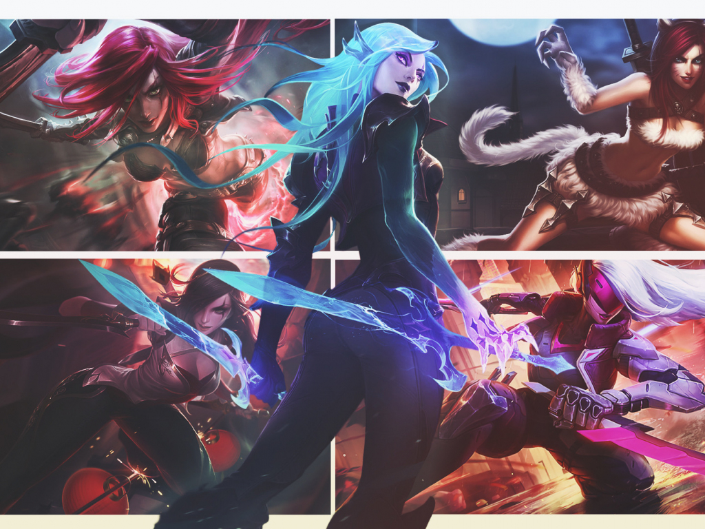 Katarina, league of legends, game wallpaper, hd image, picture