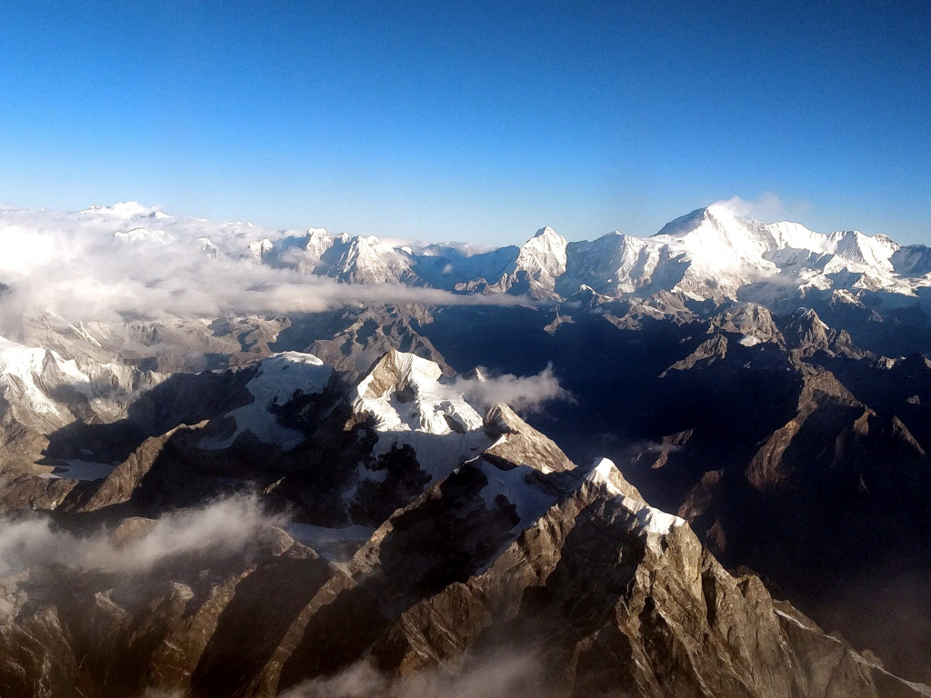 Desktop wallpaper himalayan, mountains range, horizon, nepal, hd image
