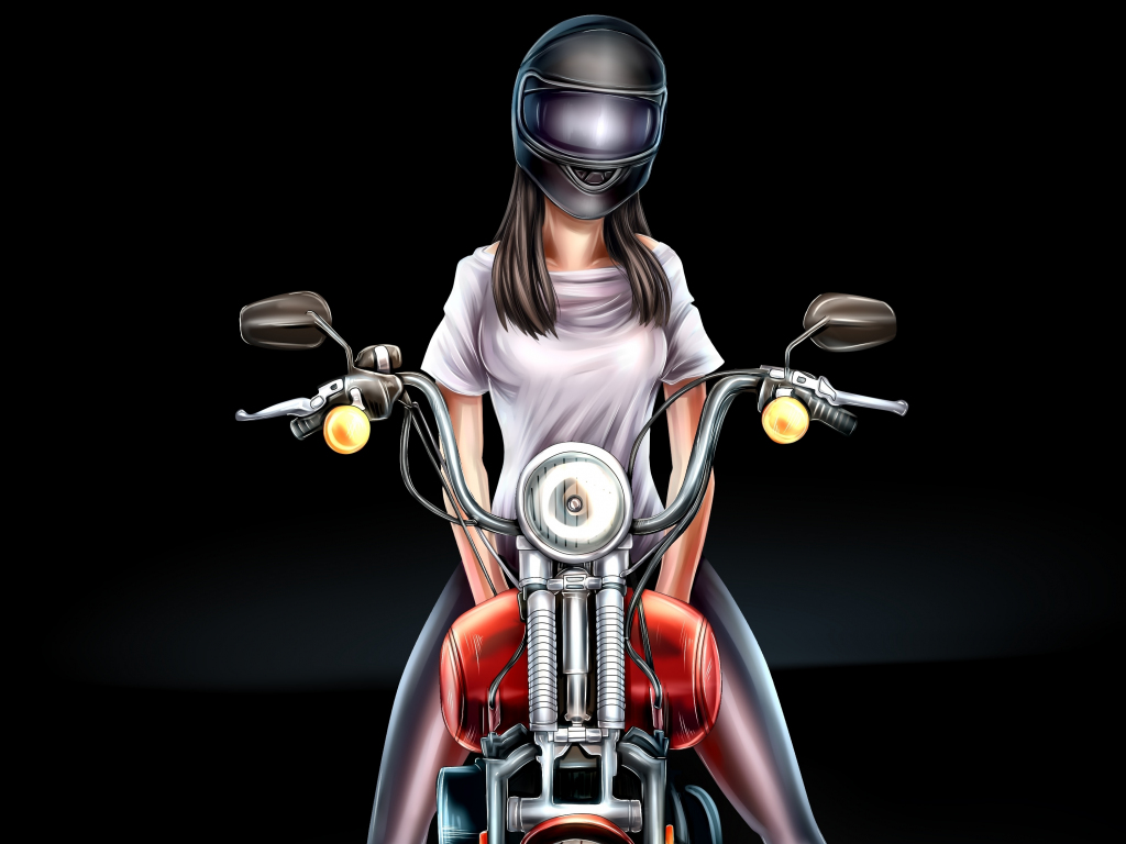 Biker Girl, HD Artist, 4k Wallpapers, Images, Backgrounds, Photos and  Pictures