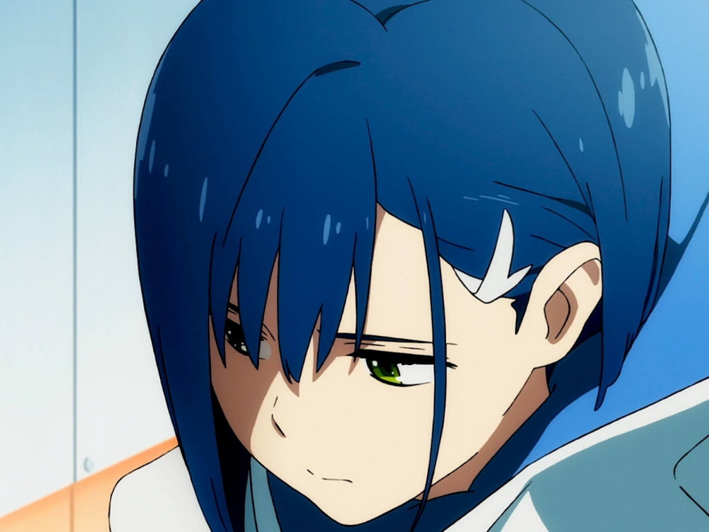 Desktop wallpaper tense, anime girl, blue hair, ichigo, hd image ...