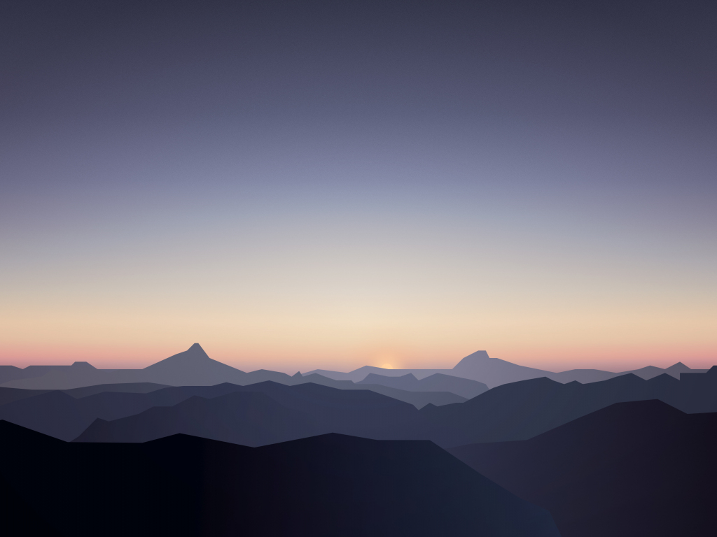 Wallpaper horizon, mountains, sunrise, sky desktop wallpaper, hd image ...