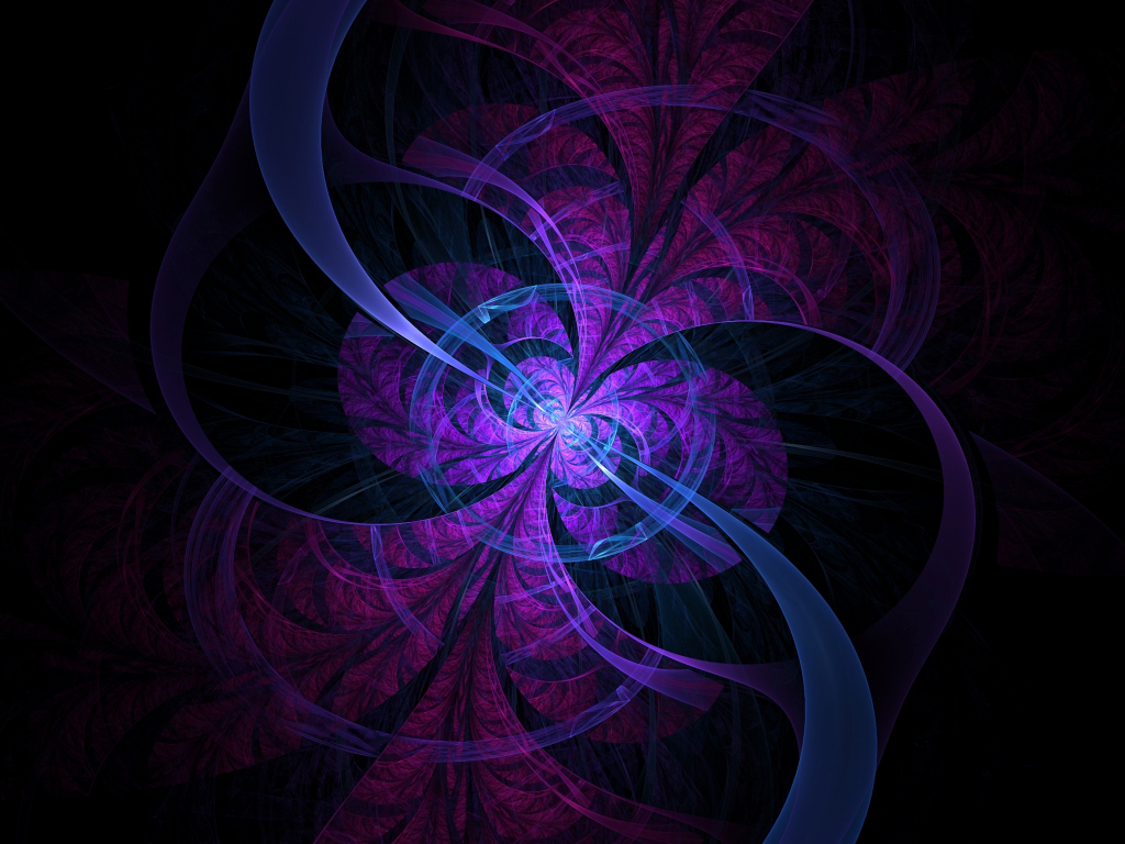 Wallpaper fractal, lines, circles, violet desktop wallpaper, hd image ...