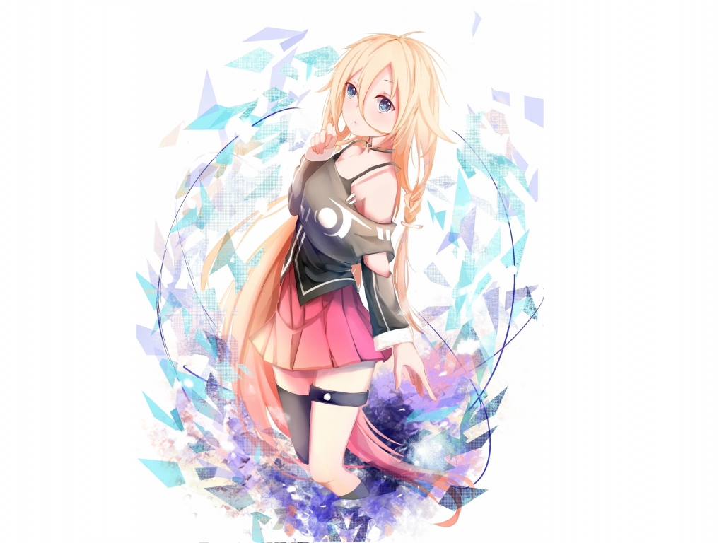 Blonde Ia Long Hair Anime Girl Vocaloid Wallpaper Hd Image Picture Background Ca448a Wallpapersmug