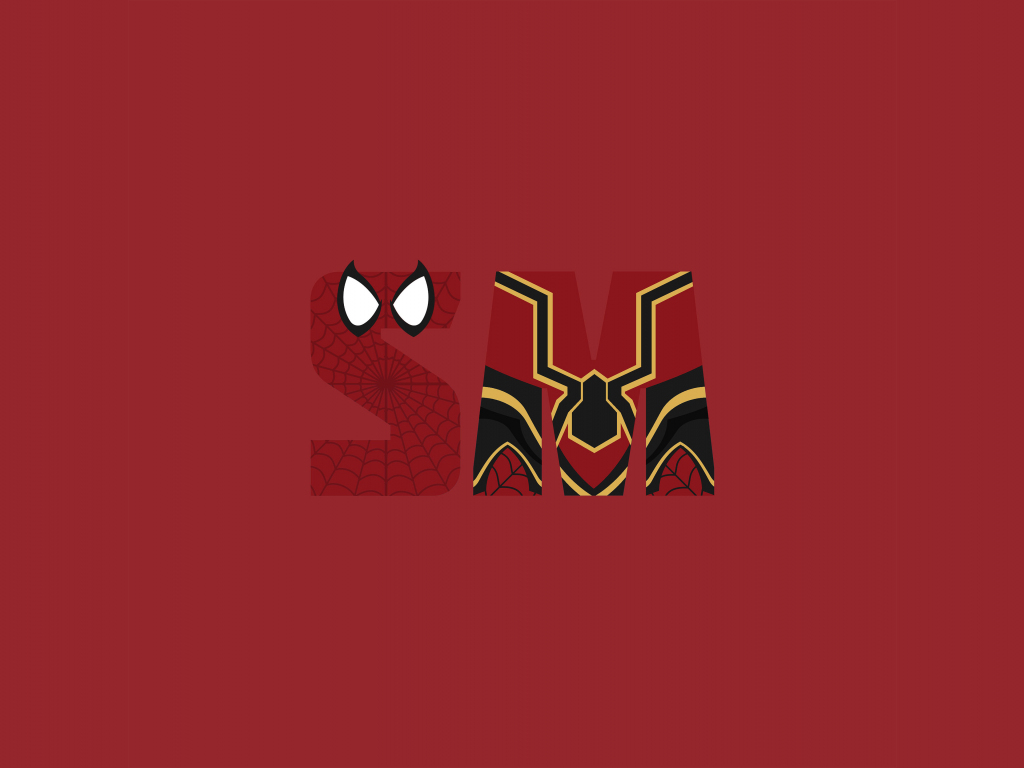 Desktop wallpaper spiderman, minimal, avengers infinity