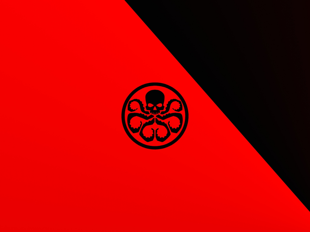 Wallpaper red, white, also Hydra symbol for mobile and desktop, section  минимализм, resolution 2560x1600 - download