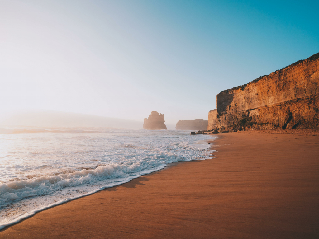 Wallpaper beach, clean waves, nature desktop wallpaper, hd image ...