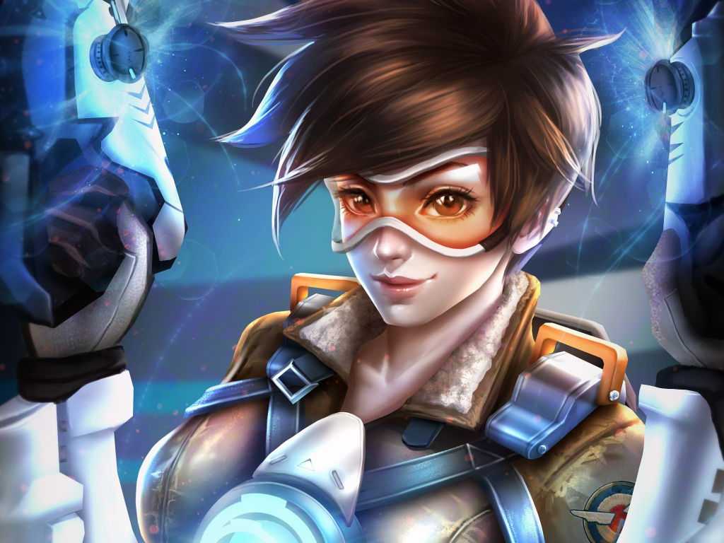 Wallpaper tracer, overwatch, game, art desktop wallpaper, hd image,  picture, background, daa541