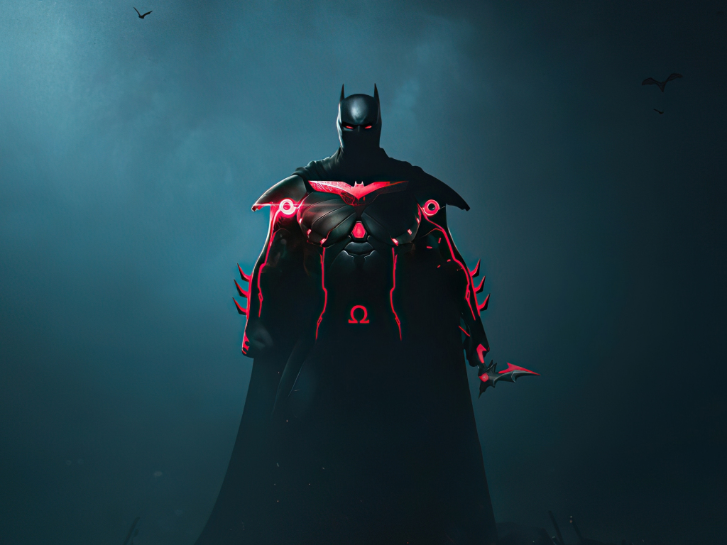 Wallpaper red glow, batman, art desktop wallpaper, hd image