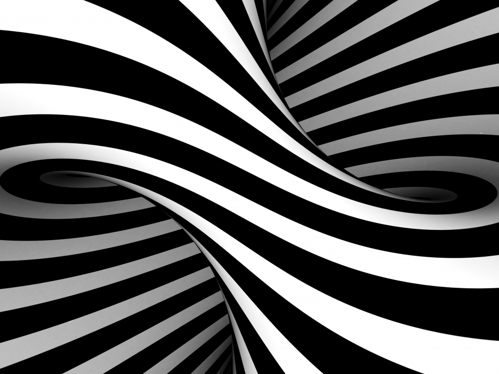 Wallpaper bw, black-white, stripes, optical illusion, art desktop wallpaper,  hd image, picture, background, df5390 | wallpapersmug
