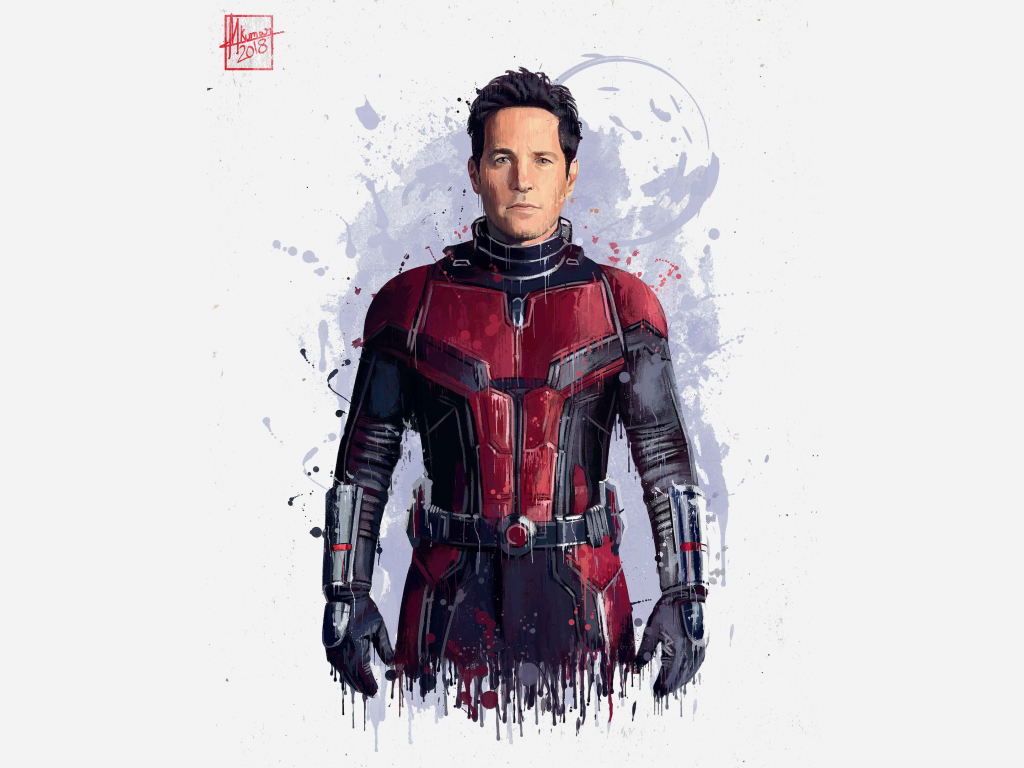 Desktop wallpaper ant-man, avengers: infinity war, artwork 