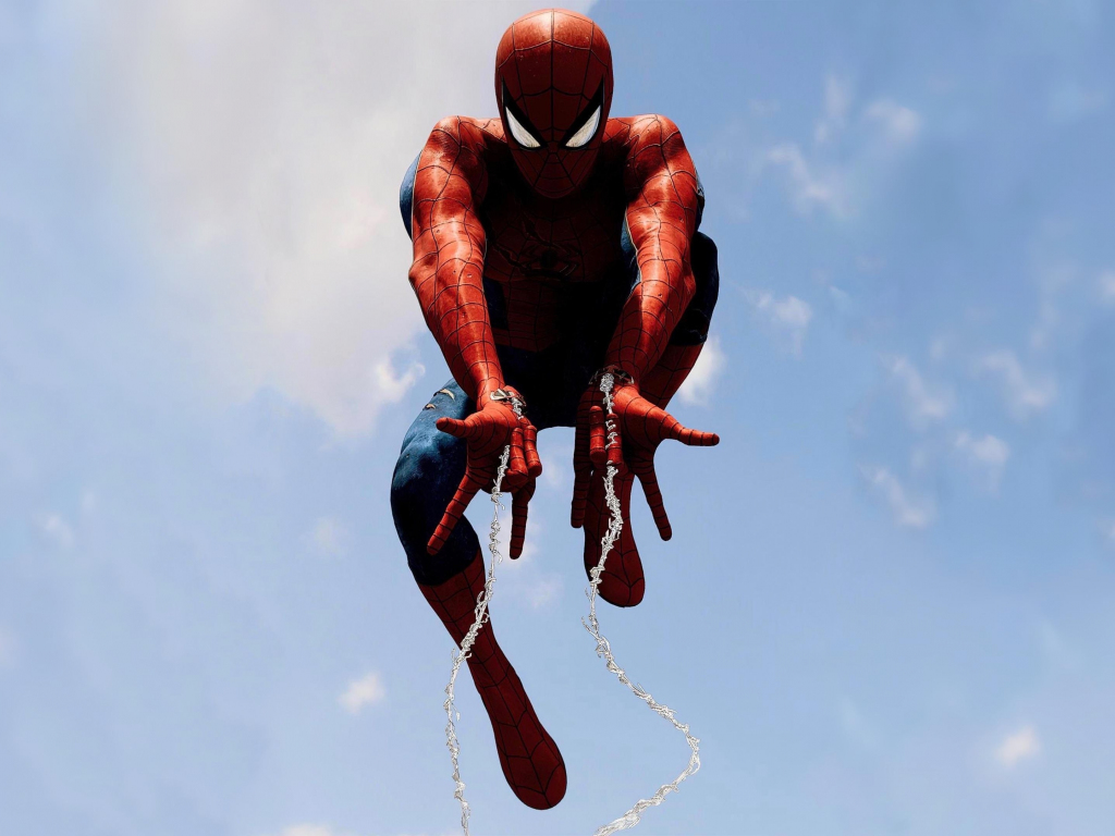 Desktop wallpaper spider-man, swing, ps4 game, hd image, picture