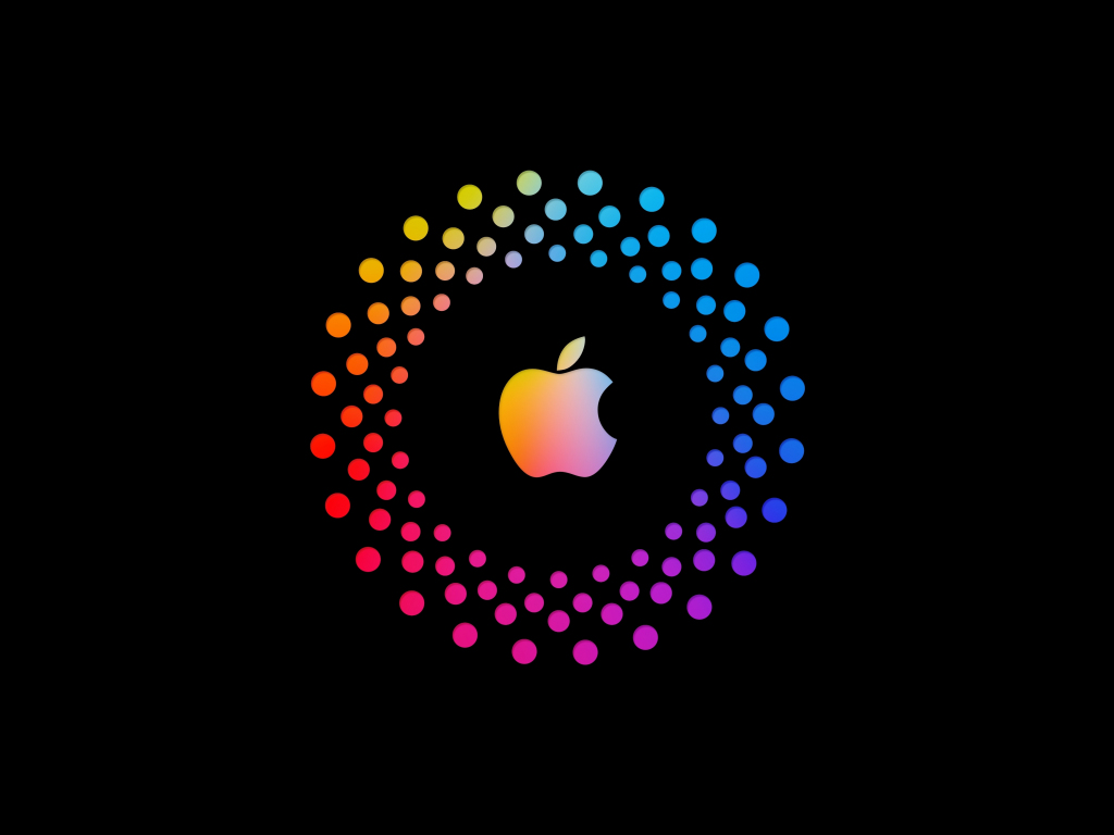 Wallpaper apple's logo, minimal, colorful desktop wallpaper, hd image ...