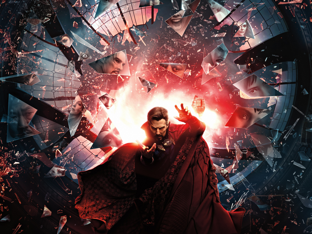Hình nền Doctor Strange trong Đa vũ trụ của cơn điên, áp phích phim, 2022