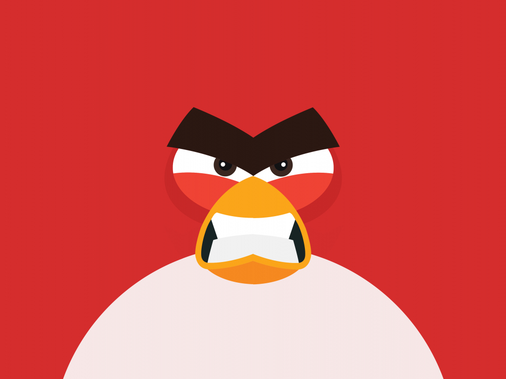 red angry bird wallpaper