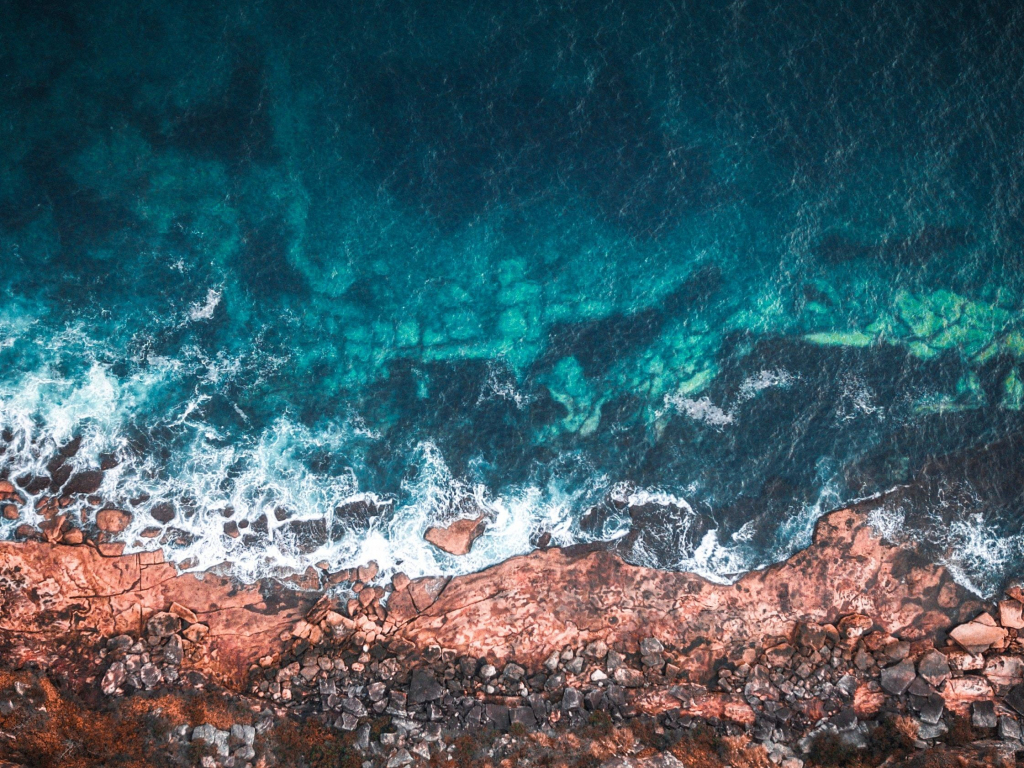 Wallpaper Coast, Sea Shore, Aerial View, Water Desktop Wallpaper, Hd 