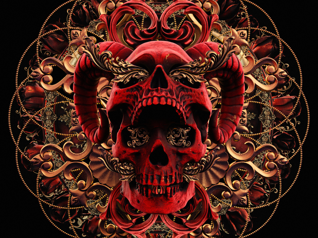 Skull   Skull Background on Bat Neon Red Skull HD phone wallpaper   Pxfuel