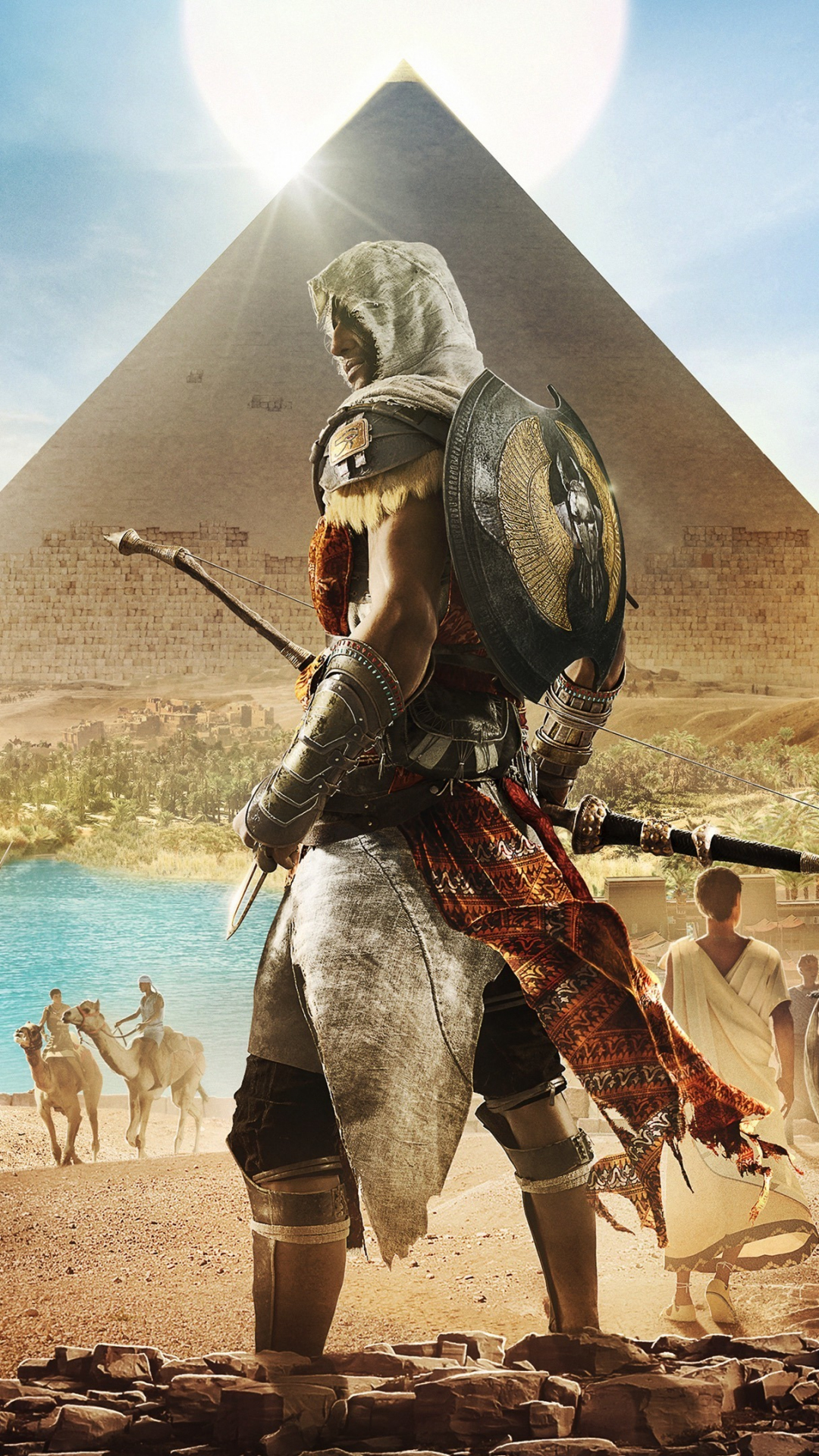Download 1080x1920 Wallpaper Assassin S Creed Origins Egypt Pyramids