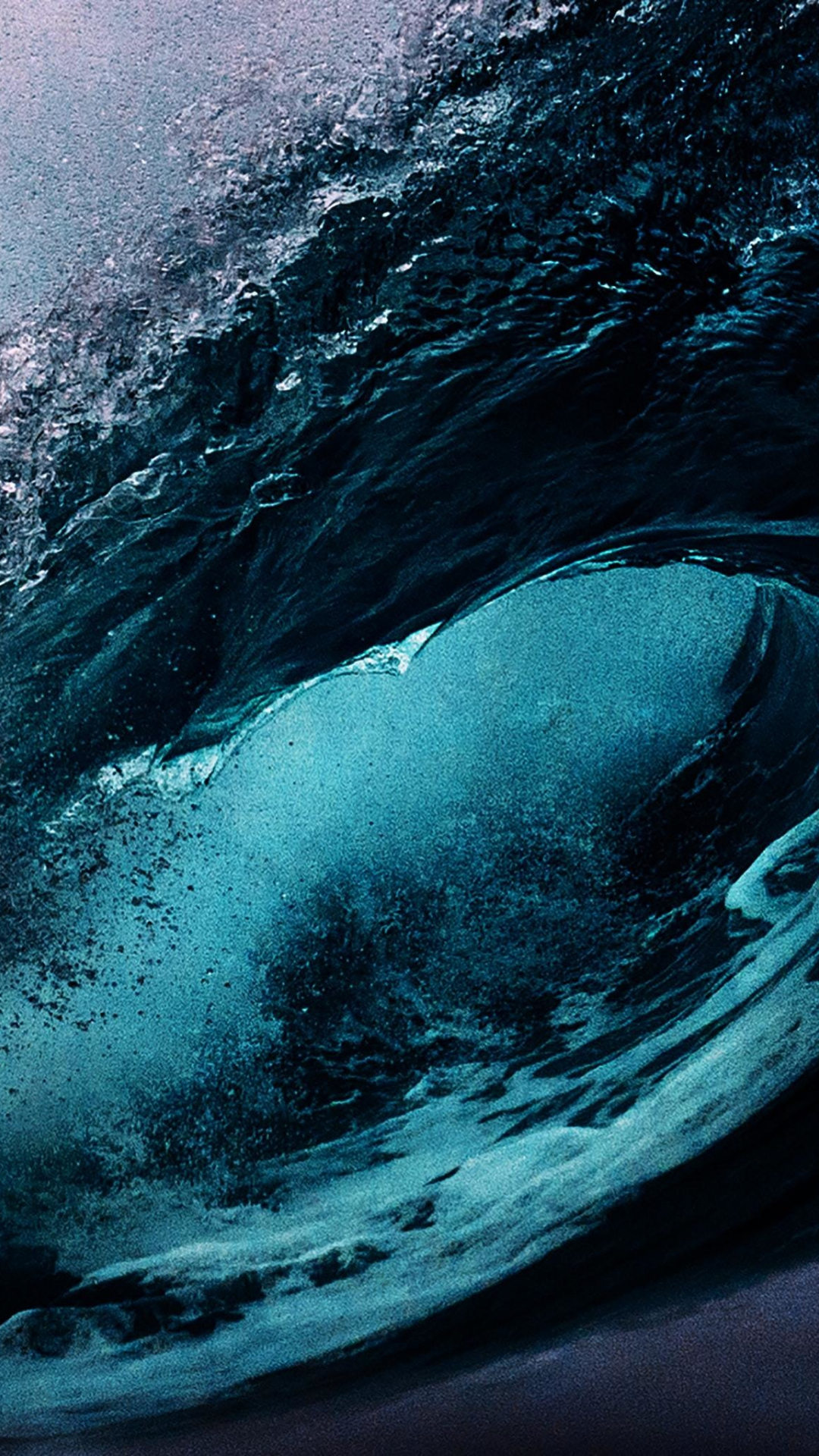 Download wallpaper 1080x1920 blue, sea, big tide, 1080p wallpaper ...