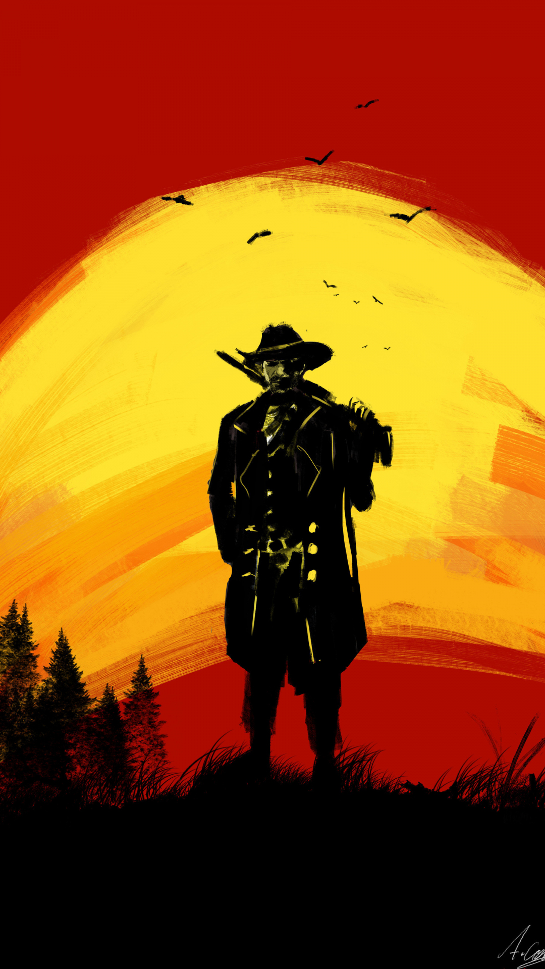 Download wallpaper: Red Dead Redemption 2 1080x1920