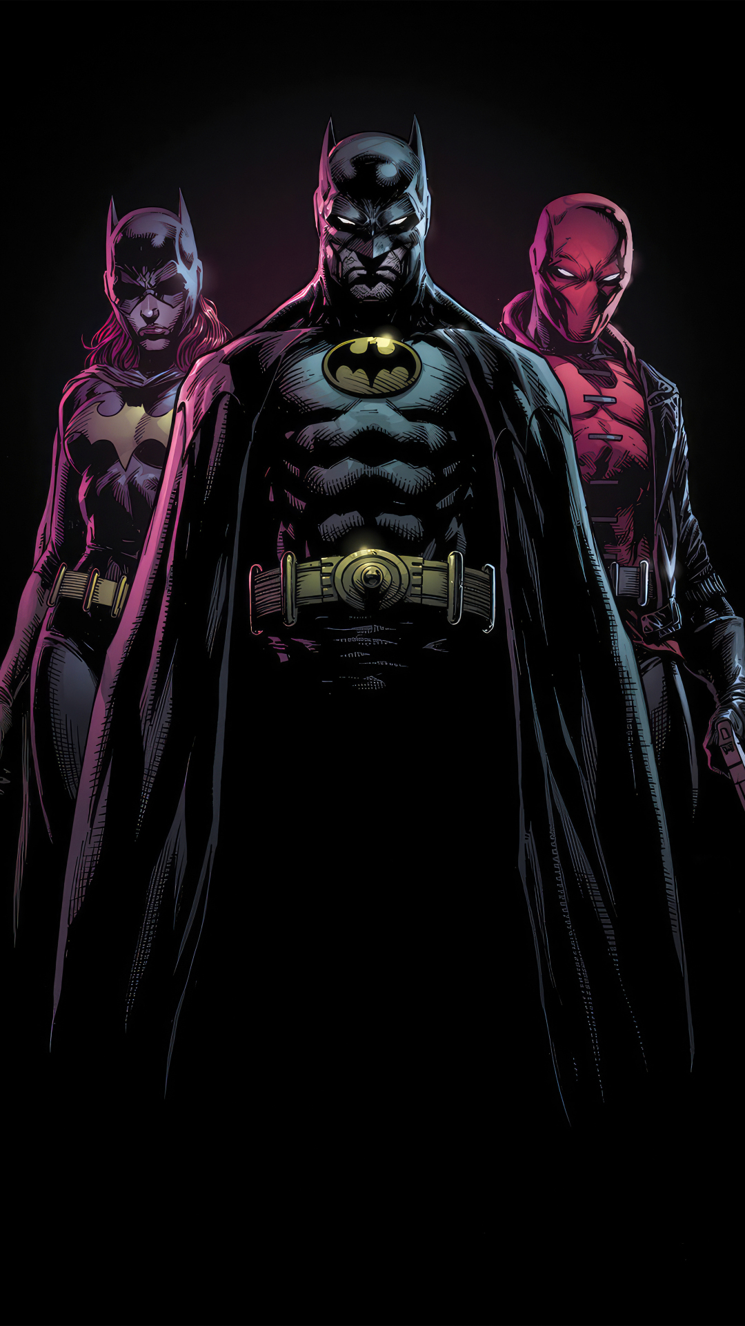 Bat-family, superhero, 1080x1920 wallpaper