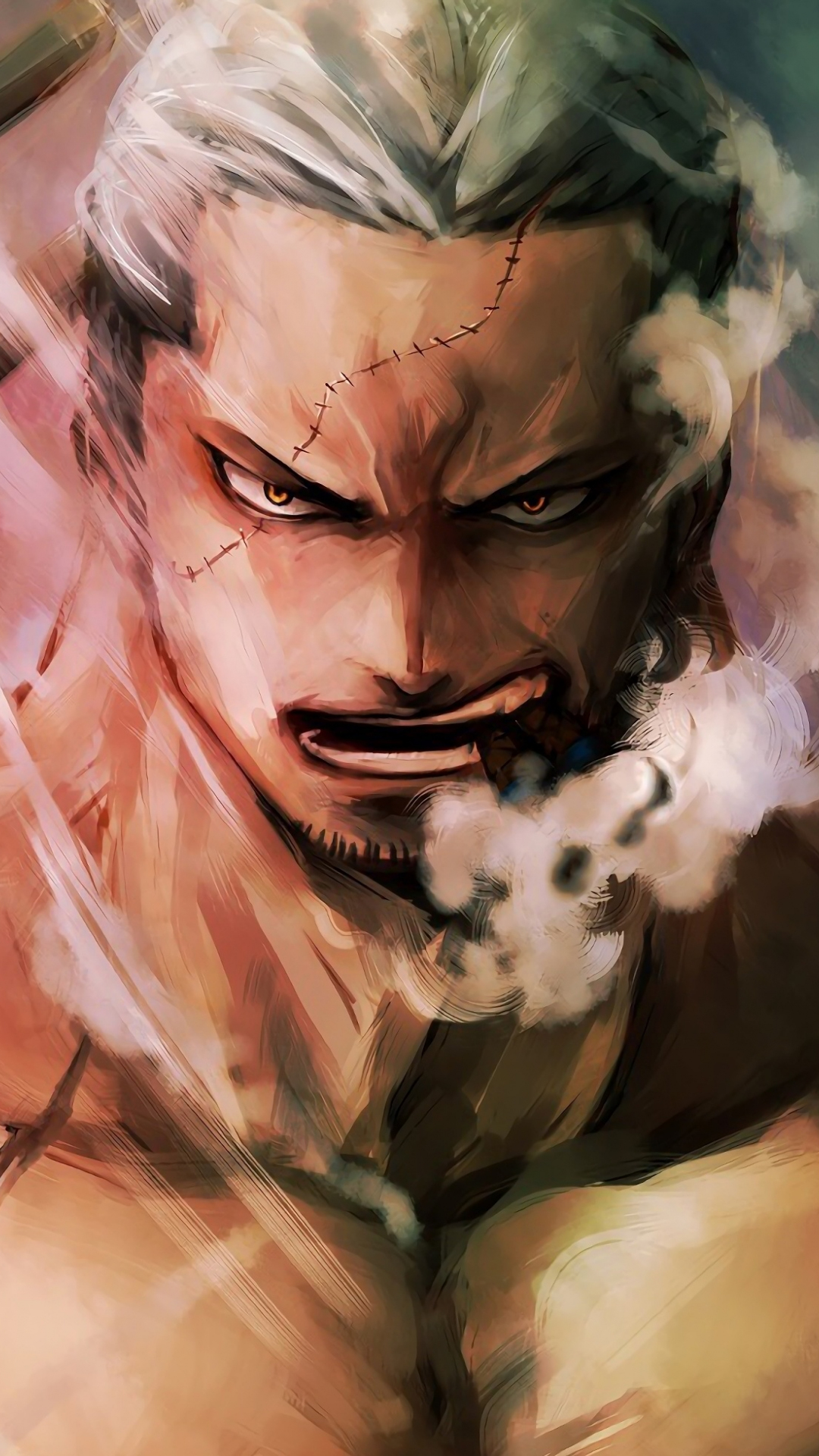 Download 1080x1920 Wallpaper Artwork Smoker One Piece Samsung